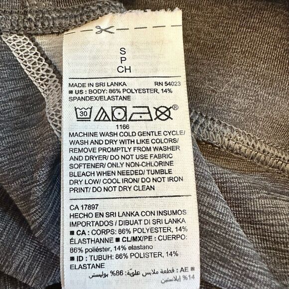 Old Navy Women's Active Go Dry Black-Gray Color Block Full Length Leggings Small - Picture 11 of 12